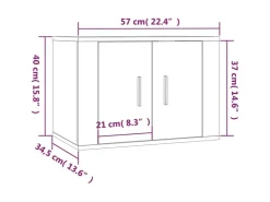 vidaXL 3-tlg. TV-Schrank-Set Braun Eichen-Optik Holzwerkstoff 1* TV-Wände