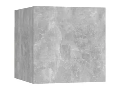 vidaXL 6-tlg. TV-Schrank-Set Betongrau Holzwerkstoff 4* Wohnwände