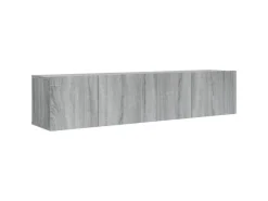 vidaXL 2-tlg. TV-Schrank-Set Grau Sonoma Holzwerkstoff Version 1* Wohnwände|TV-Wände