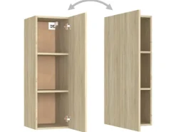 vidaXL 4-tlg. TV-Schrank-Set Sonoma-Eiche Holzwerkstoff Modell 14