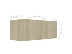 vidaXL 6-tlg. TV-Schrank-Set Sonoma-Eiche Holzwerkstoff 6* TV-Wände