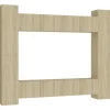 vidaXL 8-tlg. TV-Schrank-Set Sonoma-Eiche Holzwerkstoff 4* TV-Wände