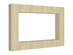 vidaXL 8-tlg. TV-Schrank-Set Sonoma-Eiche Holzwerkstoff Modell 11