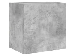 vidaXL 4-Tlg Wohnwand Betongrau Holzwerkstoff 3216503