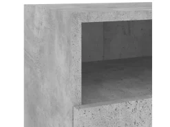 vidaXL 5-tlg. Wohnwand Betongrau Holzwerkstoff Modell 3