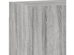 vidaXL 4-Tlg Wohnwand Grau Sonoma Holzwerkstoff 3216433