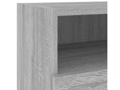 vidaXL 5-Tlg Wohnwand Grau Sonoma Holzwerkstoff 3216516