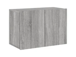 vidaXL 5-Tlg Wohnwand Grau Sonoma Holzwerkstoff 3216469