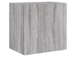 vidaXL 4-Tlg Wohnwand Grau Sonoma Holzwerkstoff 3216505