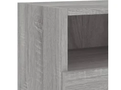 vidaXL 4-Tlg Wohnwand Grau Sonoma Holzwerkstoff 3216505