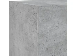 vidaXL 5-tlg. Wohnwand mit LED-Beleuchtung Betongrau Holzwerkstoff Modell 7