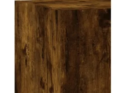 vidaXL 5-Tlg Wohnwand mit LED-Beleuchtung Räuchereiche Holzwerkstoff 3216829