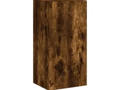 vidaXL 5-Tlg Wohnwand mit LED-Beleuchtung Räuchereiche Holzwerkstoff 3216829