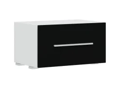 vidaXL 5-Tlg Wohnwand mit LED-Beleuchtung Mattschwarz Holzwerkstoff 3324230* Wohnwände