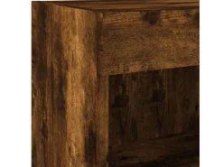 vidaXL 5-Tlg Wohnwand mit LED-Beleuchtung Räuchereiche Holzwerkstoff 3216729* Wohnwände