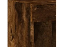 vidaXL 5-Tlg Wohnwand mit LED-Beleuchtung Räuchereiche Holzwerkstoff 3216729* Wohnwände