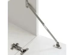 vidaXL 4-Tlg Wohnwand mit TV-Schrank & LED-Leuchten Hochglanz-Schwarz 242573