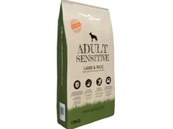 vidaXL Trockenfutter für Hunde Adult Sensitive Lamb & Rice 15 kg 170491* Hundebedarf