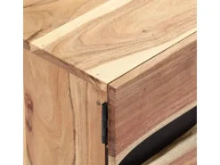 vidaXL TV-Schrank 140 x 30 x 45 cm Massivholz Akazie* TV-Wände