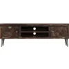 vidaXL TV-Schrank Altholz Massiv 140x30x45 cm
