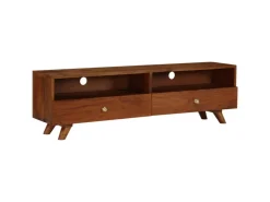 vidaXL TV-Schrank Altholz Massiv 140x30x40 cm
