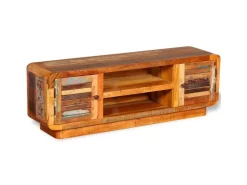 vidaXL TV-Schrank Altholz Massiv 120x30x40 cm