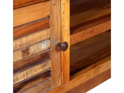 vidaXL TV-Schrank Altholz Massiv 120x30x40 cm