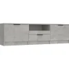 vidaXL TV-Schrank Betongrau 140x35x40 cm Holzwerkstoff* Wohnwände|TV-Wände