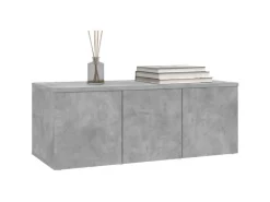 vidaXL TV-Schrank Betongrau 80x34x30 cm Holzwerkstoff