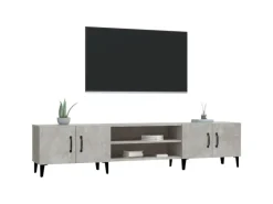 vidaXL TV-Schrank Betongrau 180x31,5x40 cm Holzwerkstoff* Wohnwände|TV-Wände