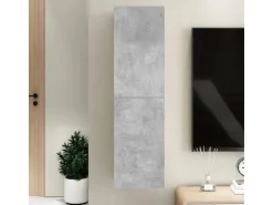 vidaXL TV-Schrank Betongrau 30,5x30x110 cm Holzwerkstoff* TV-Wände