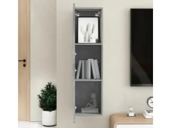 vidaXL TV-Schrank Betongrau 30,5x30x110 cm Holzwerkstoff* TV-Wände