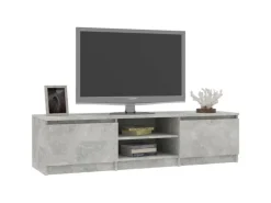 vidaXL TV-Schrank Betongrau 140x40x35,5 cm Holzwerkstoff* Wohnwände