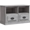 vidaXL TV-Schrank Grau Sonoma 80x35x50 cm Holzwerkstoff* Wohnwände|TV-Wände