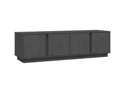 vidaXL TV-Schrank Grau 140x40x40 cm Massivholz Kiefür* Wohnwände
