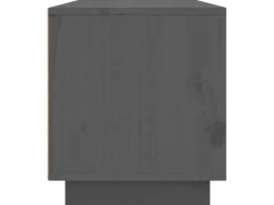 vidaXL TV-Schrank Grau 140x35x40 cm Massivholz Kiefür