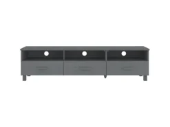 vidaXL TV-Schrank HAMAR Dunkelgrau 158x40x40 cm Massivholz Kiefür