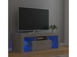 vidaXL TV-Schrank mit LED-Beleuchtung Betongrau 120x35x40 cm Modell 2