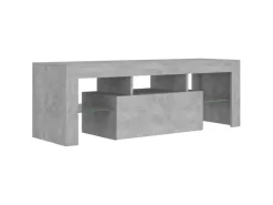 vidaXL TV-Schrank mit LED-Beleuchtung Betongrau 120x35x40 cm Modell 2