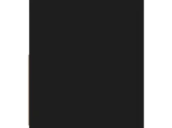vidaXL TV-Schrank mit LED-Beleuchtung Schwarz 90x35x40 cm