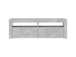 vidaXL TV-Schrank mit LED-Beleuchtung Betongrau 120x35x40 cm Modell 1* Wohnwände
