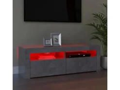 vidaXL TV-Schrank mit LED-Beleuchtung Betongrau 120x35x40 cm Modell 1* Wohnwände