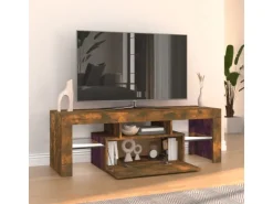 vidaXL TV-Schrank mit LED-Leuchten Räuchereiche 120x35x40 cm Modell 4