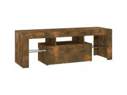 vidaXL TV-Schrank mit LED-Leuchten Räuchereiche 120x35x40 cm Modell 4