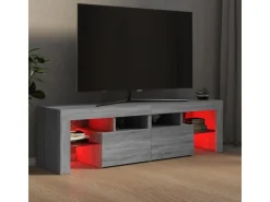 vidaXL TV-Schrank mit LED-Leuchten Grau Sonoma 140x36,5x40 cm Modell 1* Wohnwände|TV-Wände