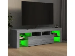 vidaXL TV-Schrank mit LED-Leuchten Grau Sonoma 140x36,5x40 cm Modell 1* Wohnwände|TV-Wände