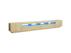 vidaXL TV-Schrank mit LED-Leuchten Sonoma-Eiche 300x35x40 cm* Wohnwände|TV-Wände
