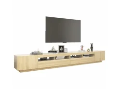 vidaXL TV-Schrank mit LED-Leuchten Sonoma-Eiche 300x35x40 cm* Wohnwände|TV-Wände
