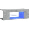 vidaXL TV-Schrank mit LED-Leuchten Betongrau 90x39x30 cm* Wohnwände