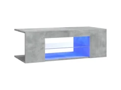 vidaXL TV-Schrank mit LED-Leuchten Betongrau 90x39x30 cm* Wohnwände